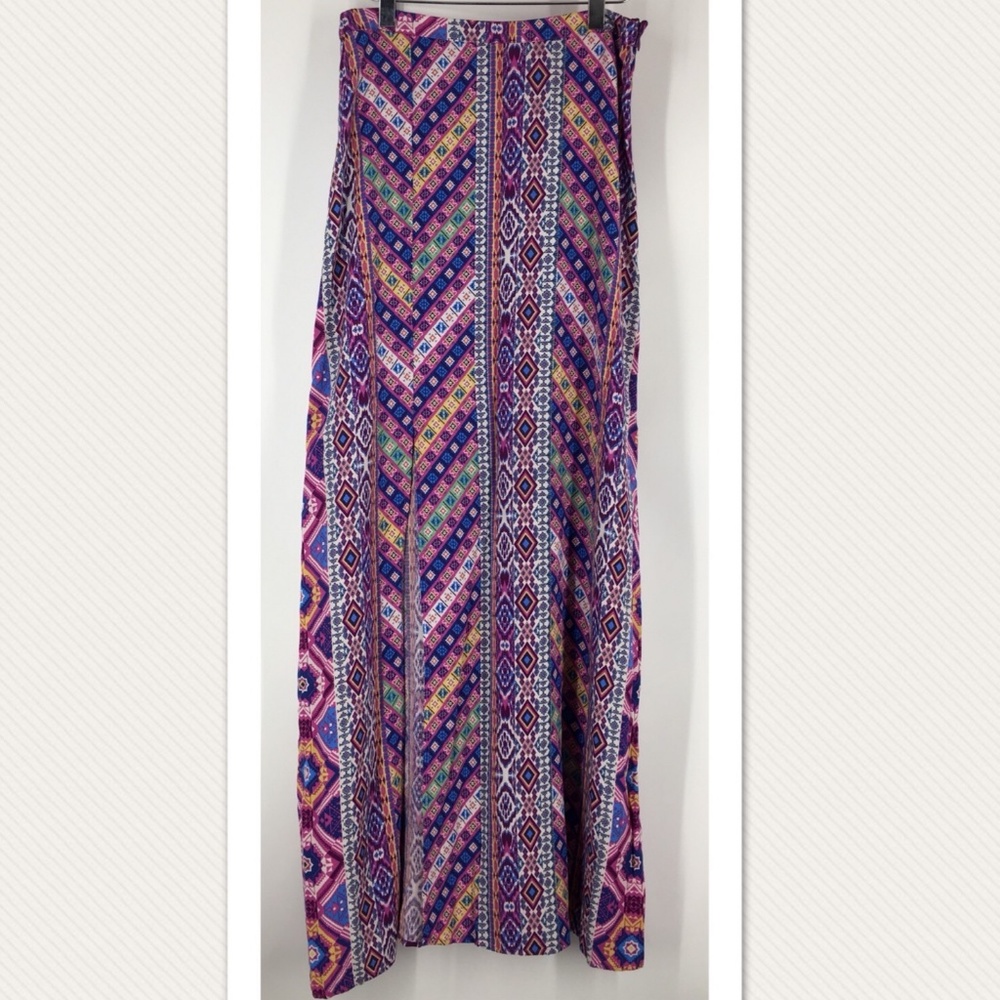 FLYING TOMATO Boho Tribal Maxi Skirt Size Small